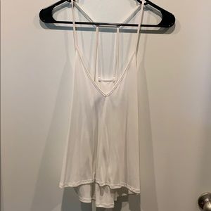 Brand new white strapped tank top